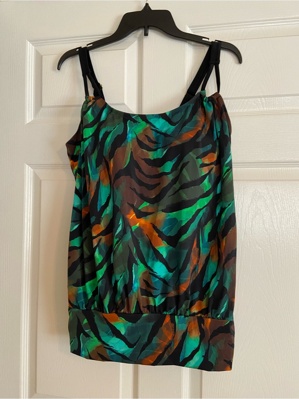 Belle Beach by Kim Gravel x Swimsuits for All Women’s Tankini.  Size 14